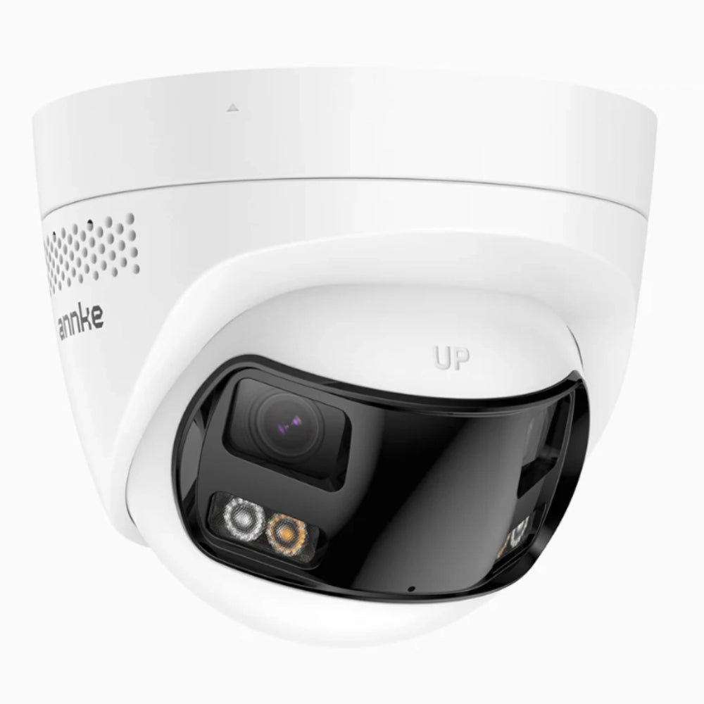6MP UHD Dual-Lens Outdoor PoE Security Camera, 180° Panoramic View
